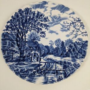 Johnson Brothers COTSWOLD blue and white salad plate